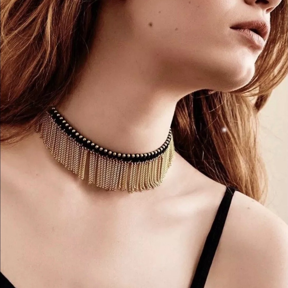 Nordstrom Treasure & Bond Chain Fringe Choker